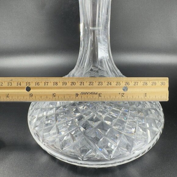 Waterford Clear Crystal Glass Liquor Decanter Stopper Container Heavy Elegant - Picture 4 of 15